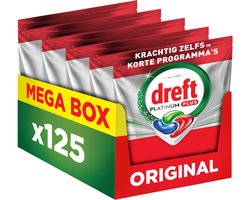 Dreft Platinum Plus Vaatwastabletten - Stralend Schoon Zelfs In Korte Cycli Zonder Voorwas -…