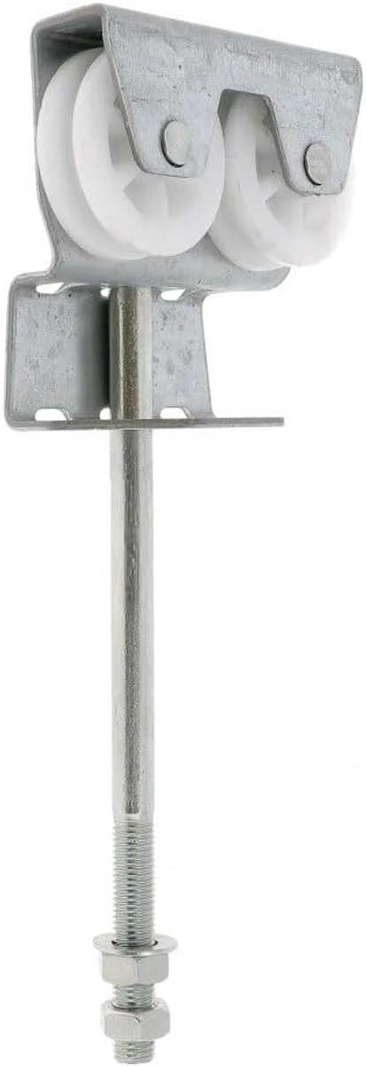 Garagedeurgreep - Grijs - 46 mm - PVC voor Zijdelingse Schuifdeur of Klapdeur