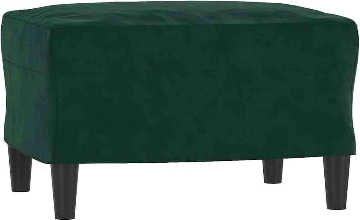 vidaXL - Voetenbank - 60x50x41 - cm - kunstleer - donkergroen