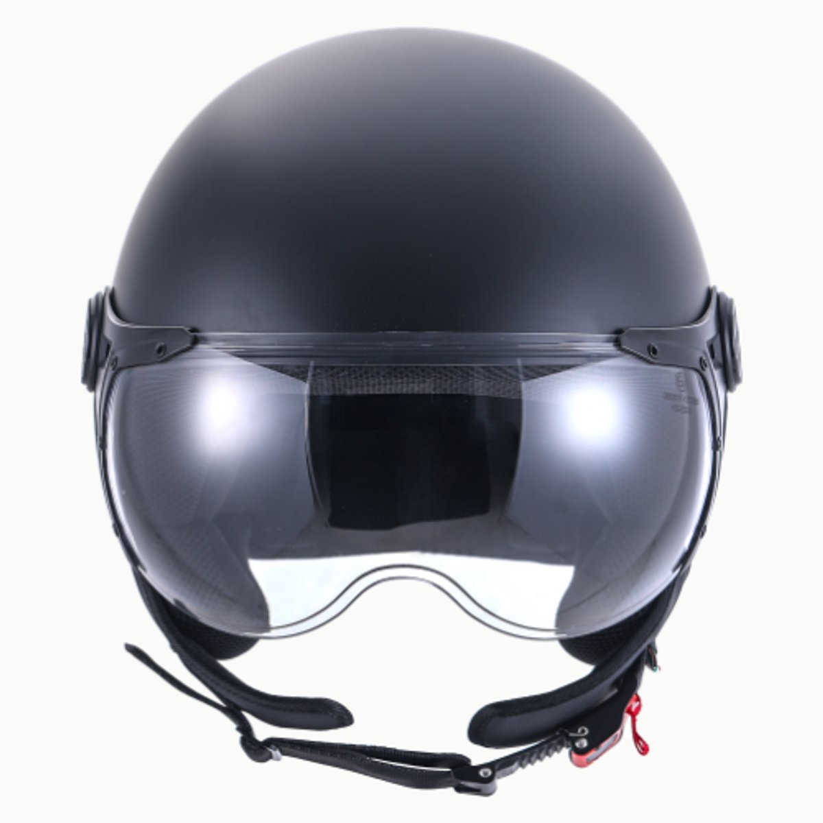 Vito Lavello Jethelm - Scooterhelm - Brommerhelm - Motorhelm - Mat Zwart - Maat L