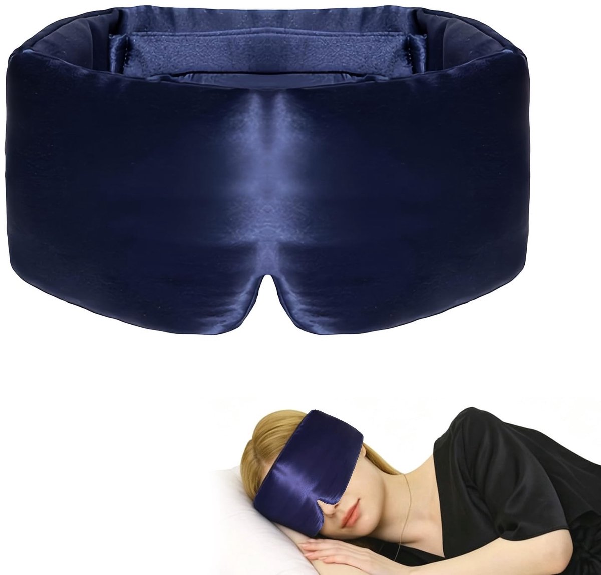 Solidchoice - Comfortabele Zijden Slaapmasker met Verstelbare Band