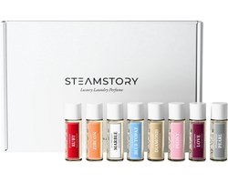 SteamStory Luxe Wasparfum Proefpakket 8×15 ml - Ontdek 8 luxe geuren van fris tot warm