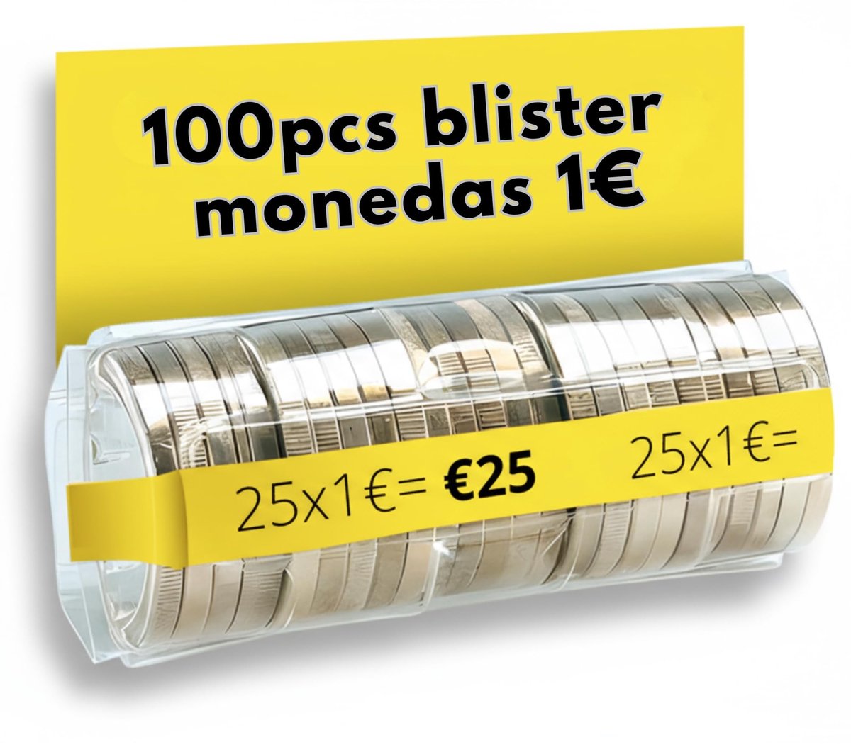 Solidchoice - 125 Blisterverpakkingen voor Munten, Europees Formaat