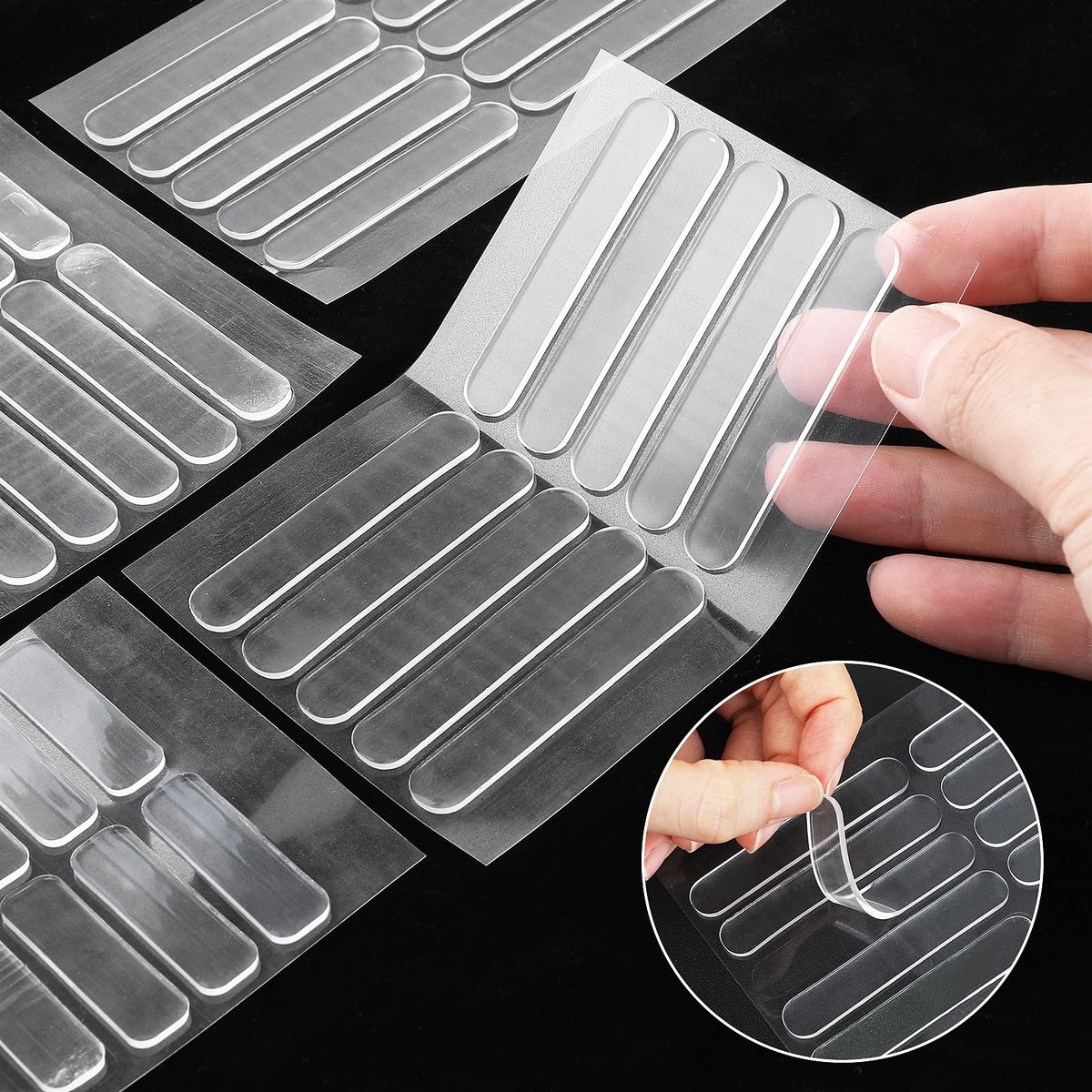 Solidchoice - Set van 42 Zelfklevende Rubber Bumper Strips voor Kasten