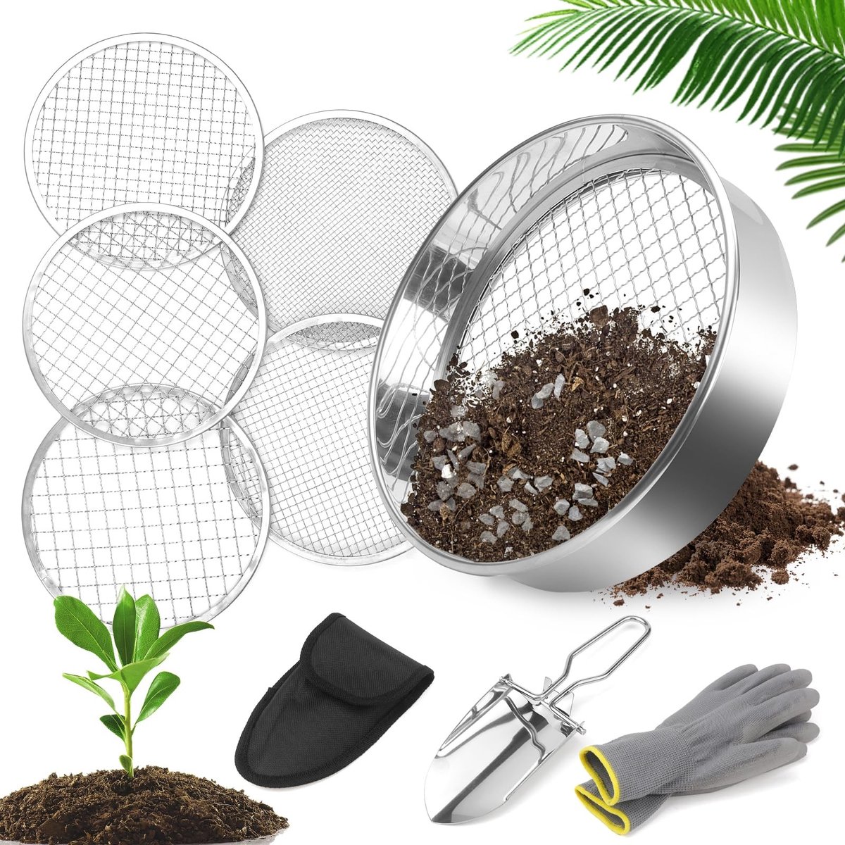 Solidchoice - 5-in-1 Tuinsift voor Compost en Grond