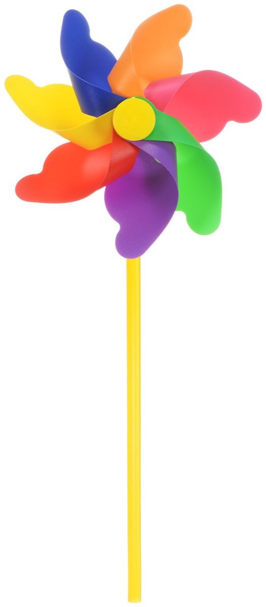Solidchoice - Regenboog Pinwheels 30 cm voor Tuin Decoratie