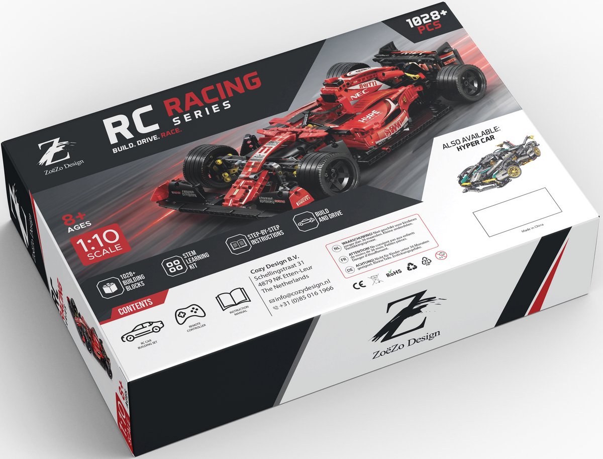 ZoeZo Raceauto bouwstenen - Speelgoed