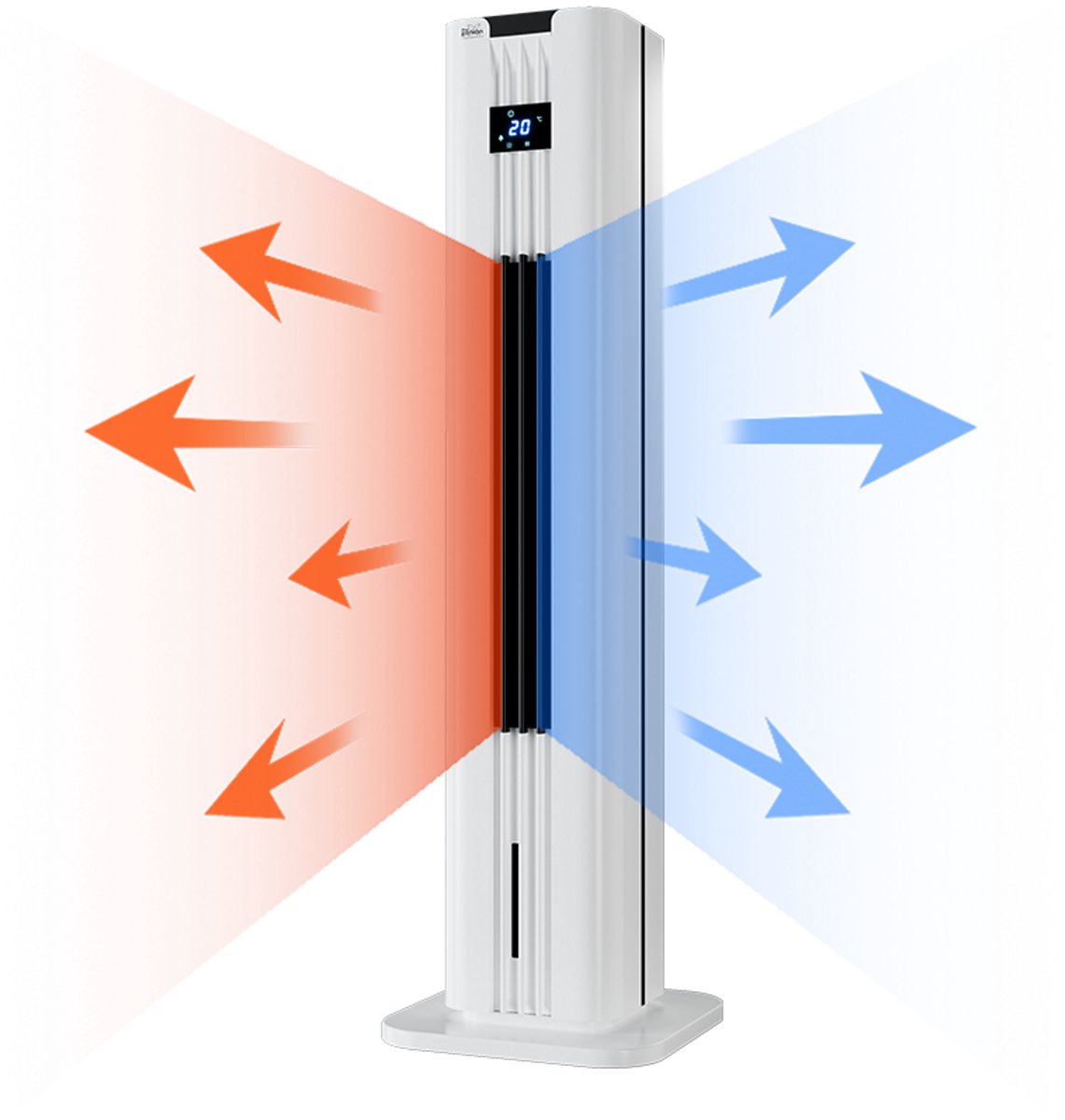Progenion PR-51CWHH Ventilator Snelverwarmer of Koud - Met Koelelmenten of ijswater ijs of ijsblokjes.