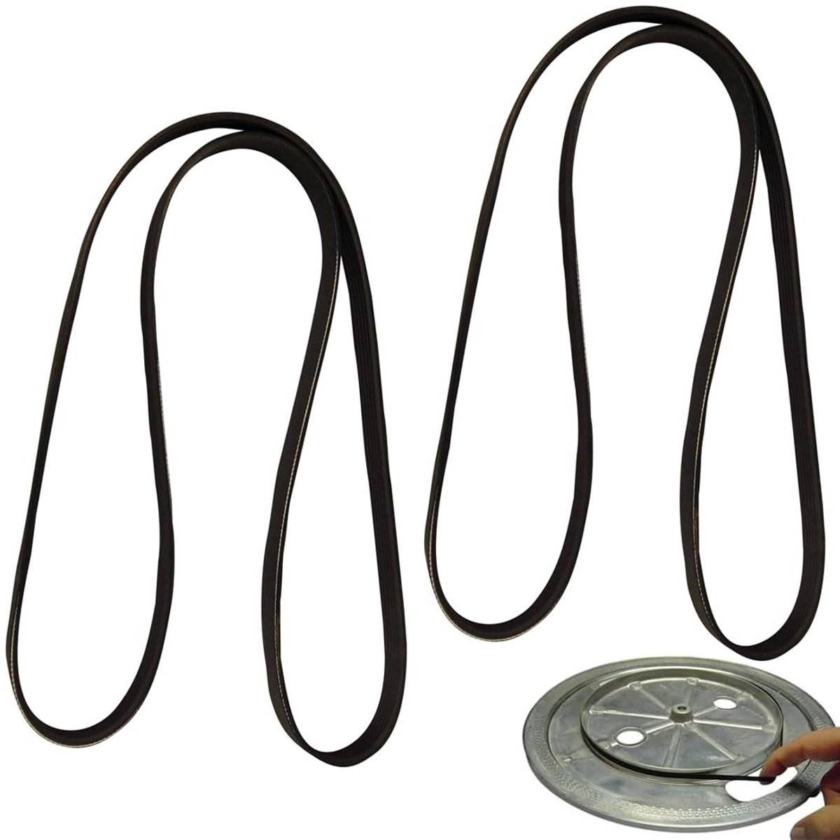 Solidchoice - 2 Stuks Rubber Vervangingsband voor Platenspeler
