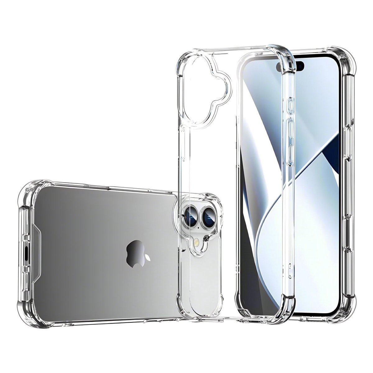 Solidchoice - Transparante Schokbestendige Bumper Case voor iPhone 9 Plus