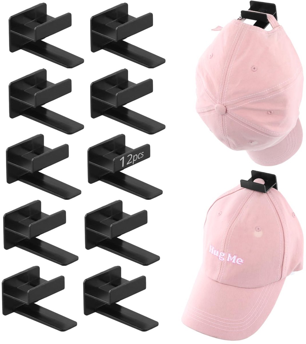 Solidchoice - Set van 12 Zelfklevende Pet Houders voor Muren en Deuren