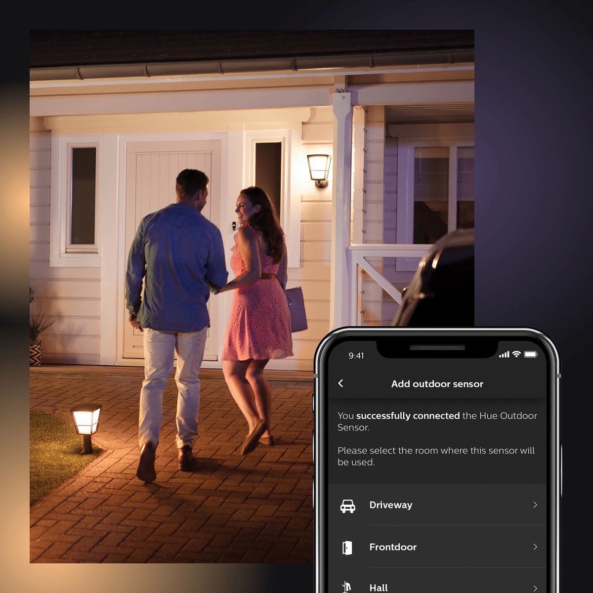 Philips Hue Lot économique - avec 2 Hue Outdoor Motion Sensors