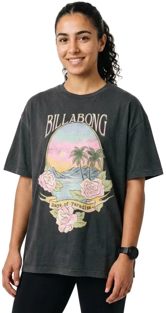 Billabong Dreamy Memories T-shirt Met Korte Mouwen XS Vrouw Zwart