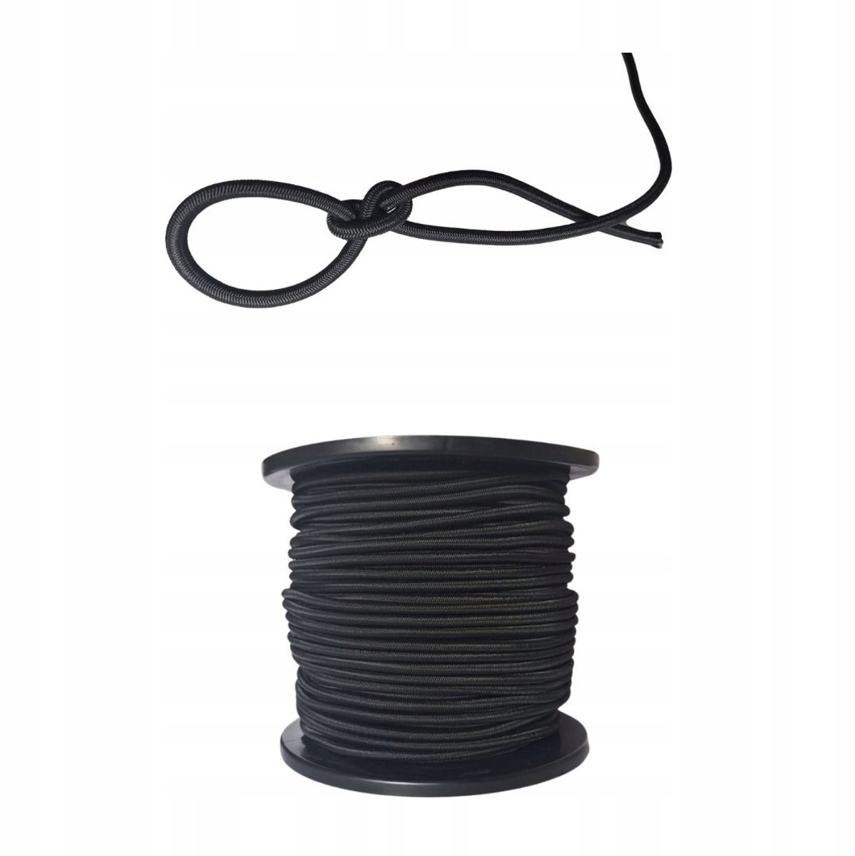 Elastische Rubberen Koord Expander 10mm 1M - Zwart