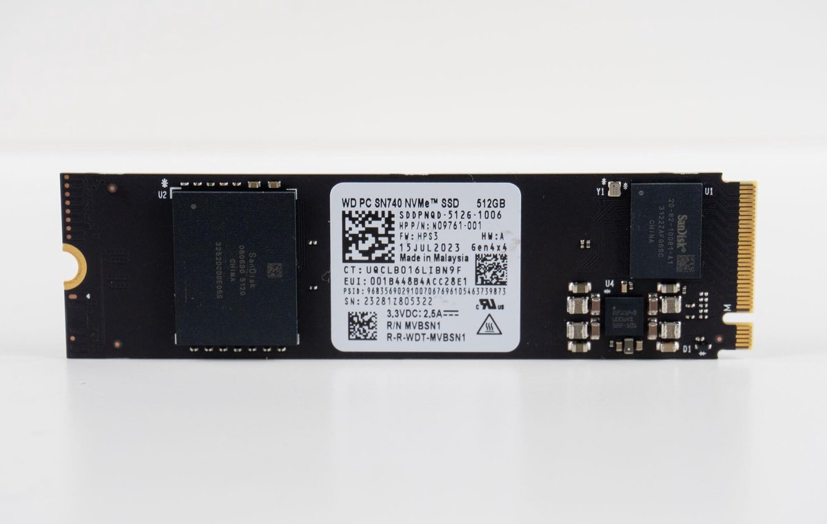 512GB NVME SSD PCIe Gen4 - WD PC SN5000 - BULK