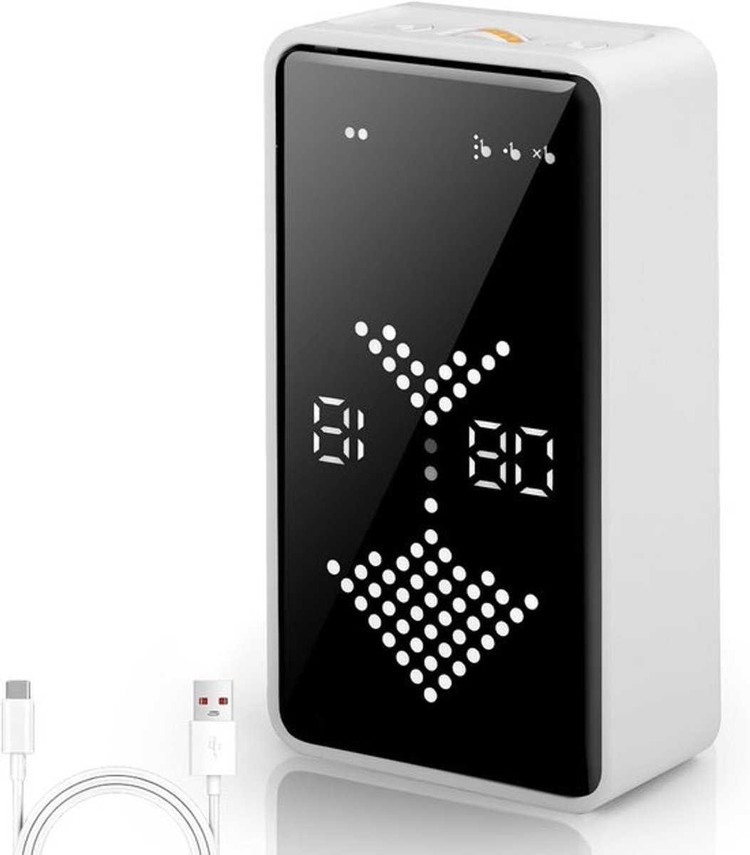 Digitale Tomatentimer met Simuleerbare Zand Effect, Snel Instelbaar, Stille Modus en Batterij Indicator voor Productiviteit in Klaslokalen en Studio's