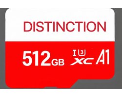 MicroSDXC 512GB – Hoge snelheid 85 MB/s – Class 10 - U3 geheugenkaart - Inclusief SDXC adapter - Niet geschikt Nintendo Switch (controleer of uw apparaat SDXC kan lezen)