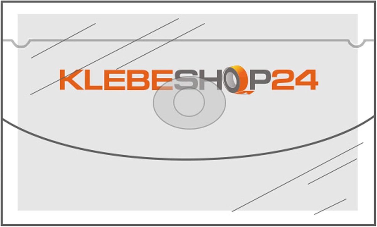 Business card pockets self-adhesive - wide side open - With flap - 105 x 60 mm - 20 or 100 pieces 20 Stück - ShopVlot