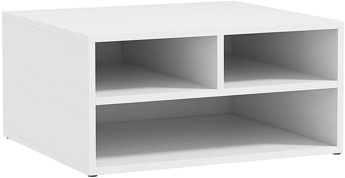 Printerkast met opbergruimte – Kastje - Compact kantoorkastje 22.5 x 47 x 40cm – Bureau organizer voor Thuis & Kantoor - Wit