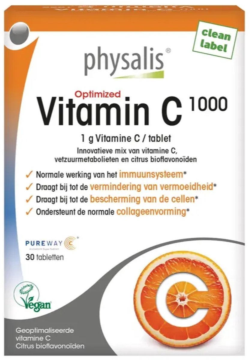 Physalis Vitamine C Optimized 1000 Tabletten (30 tabletten)