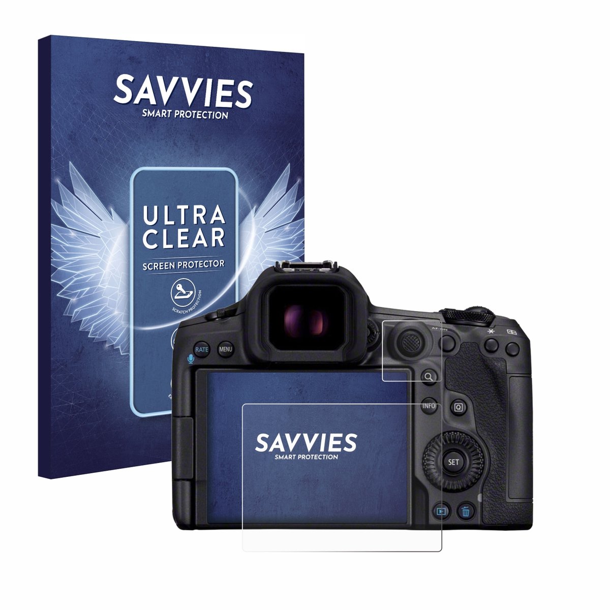 Savvies - Screenprotector voor Canon EOS R5 Mark II - Folie Beschermfolie transparant 18 Stuks