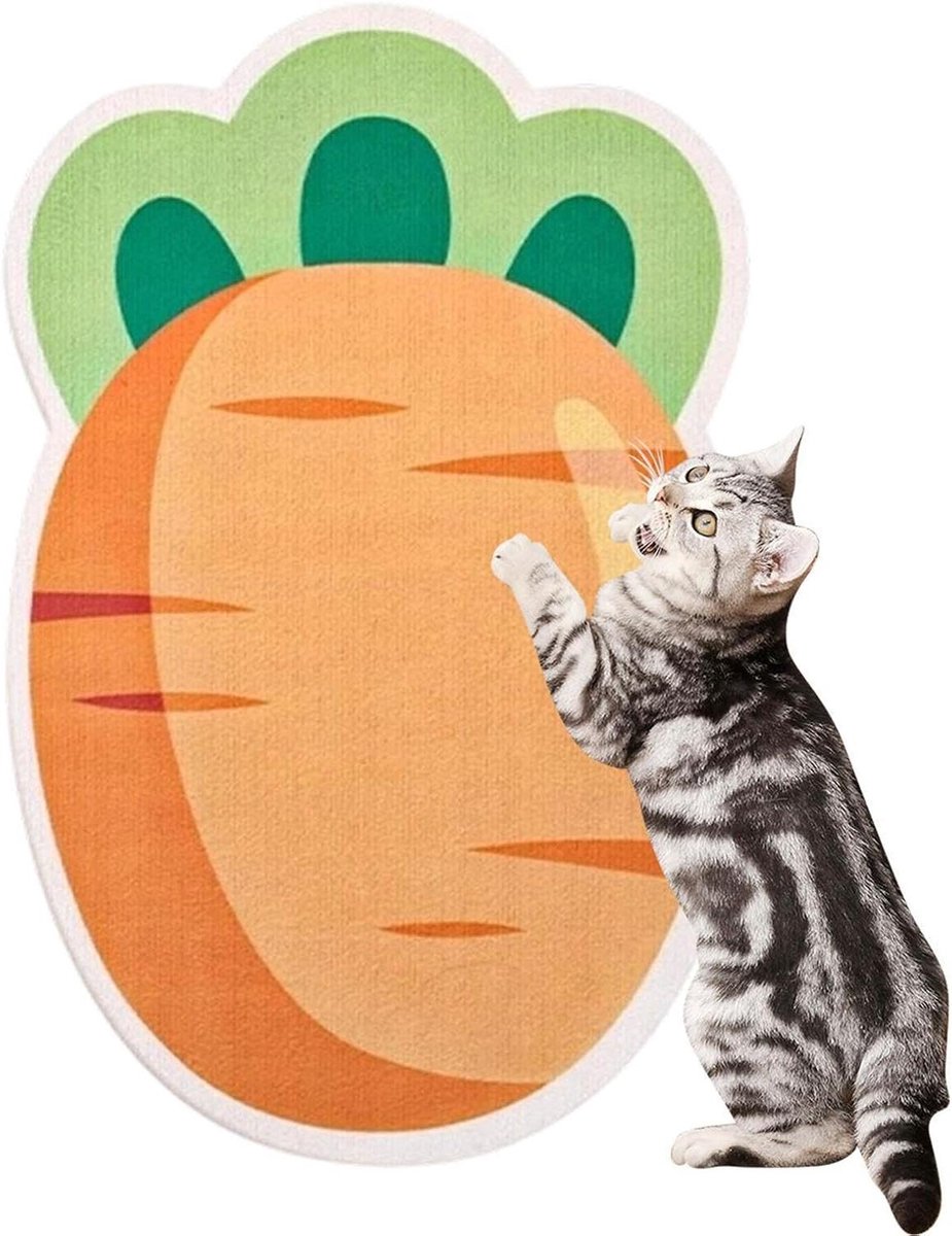 Katten Krabmat - Krabpaneel Huisdier - Klauwen Scherp Houden - Zelfklevende Wandmontage - 40 x 25 cm - Niet gespecificeerd