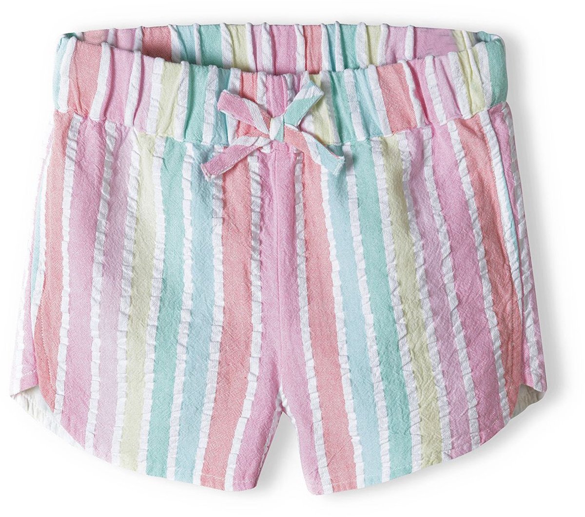Minoti korte broek meisjes gestreept 100% katoen - meerkleurig
