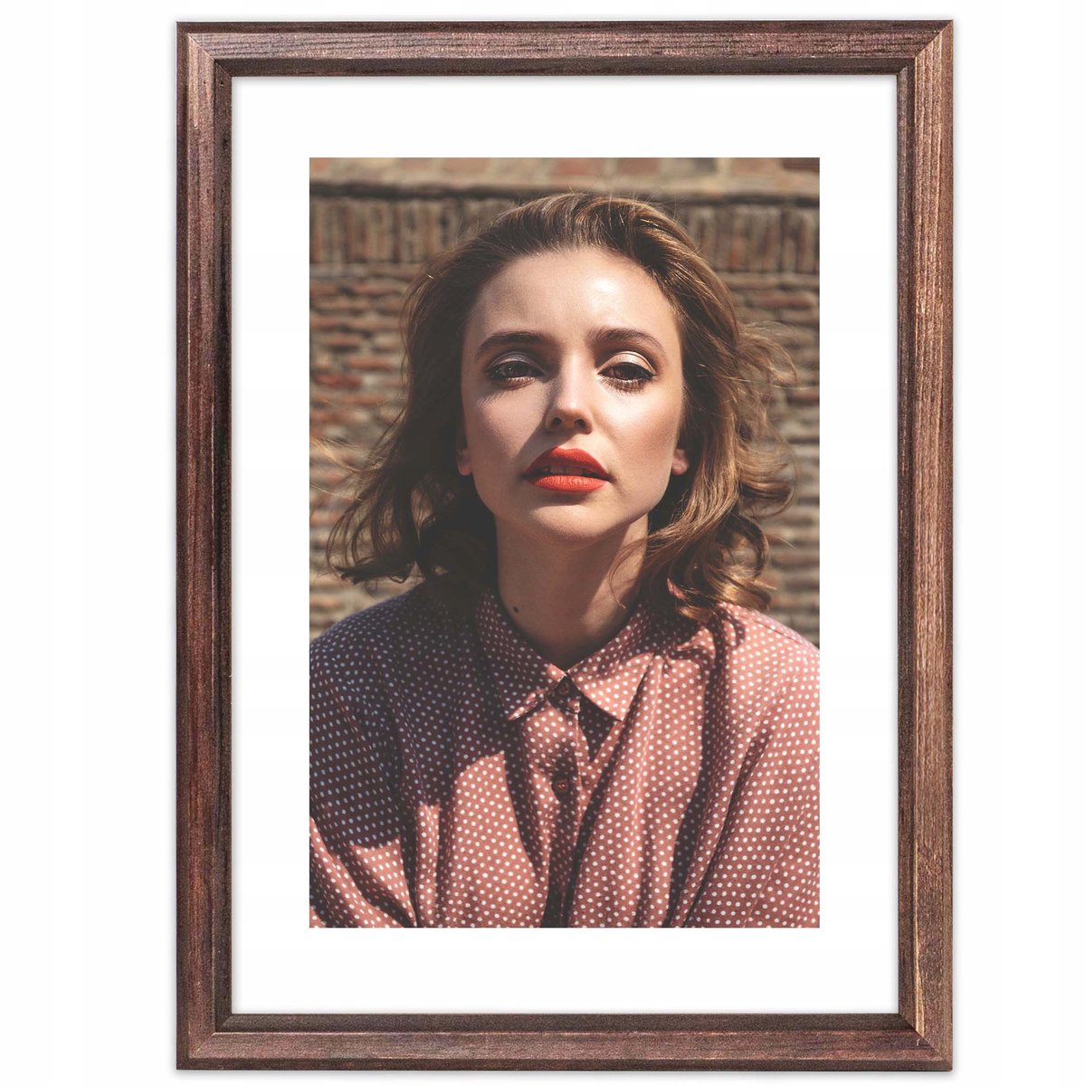 Houten fotolijst bruin 15x21 cm - Klassiek design