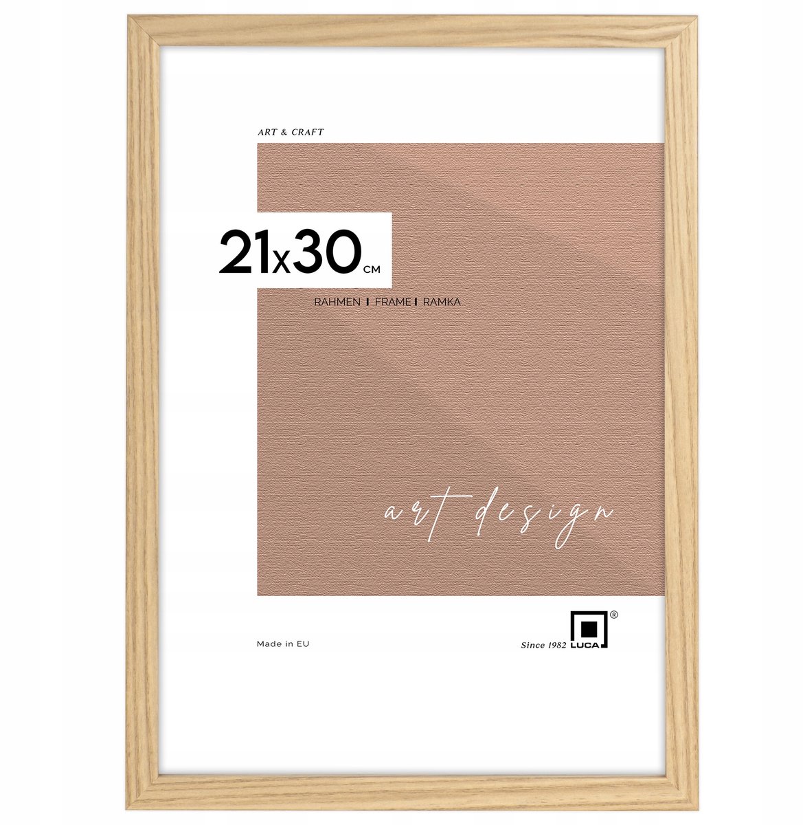 Bruine fotolijst 21x30 cm - Klassiek design, milieuvriendelijk MDF