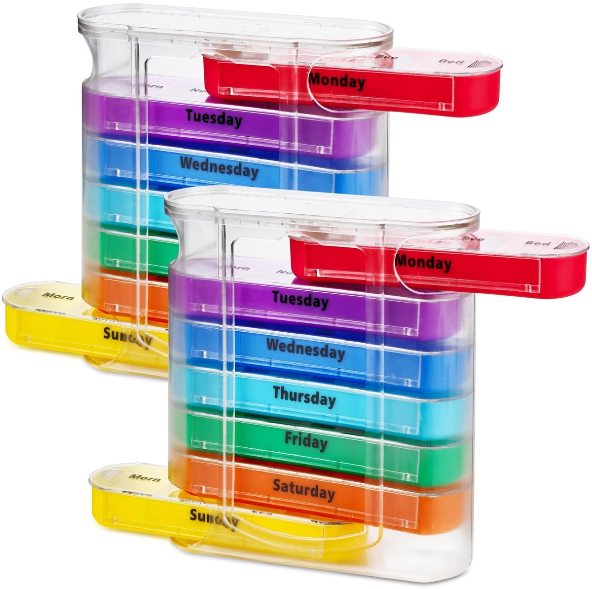 Solidchoice - Wekelijkse Pillen Organizer Set met AM/PM Compartimenten