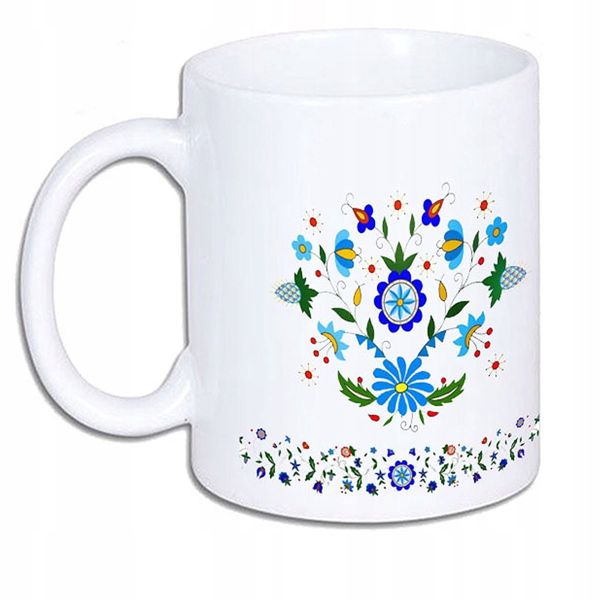 Kashubian keramische volksmok 330 ml - Uniek Ontwerp