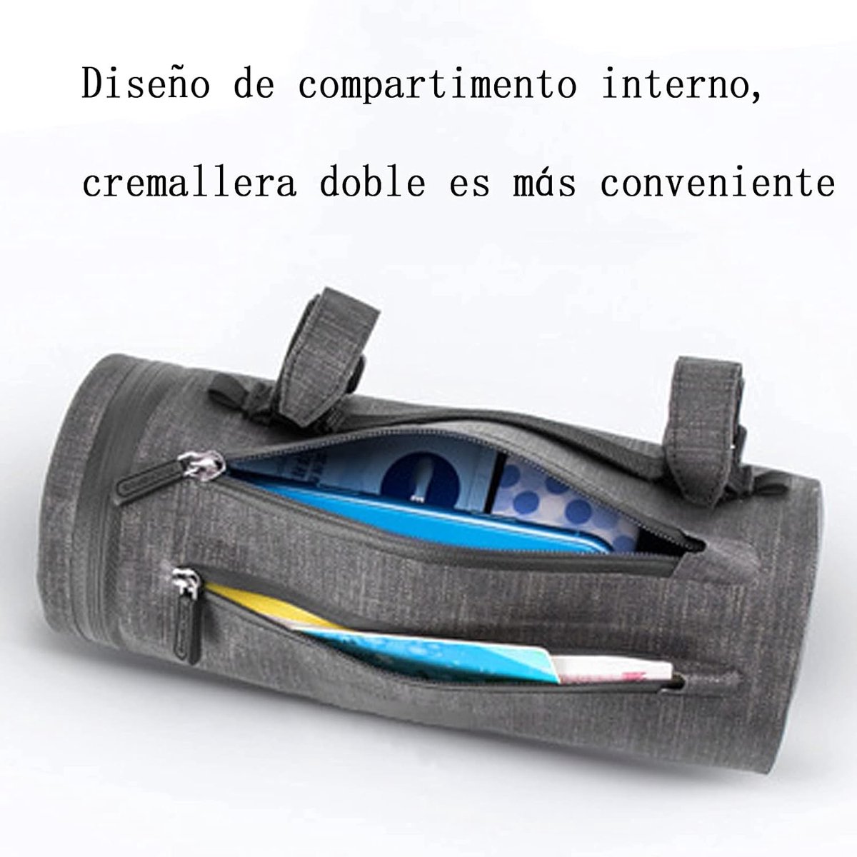 Mountain Bike Handlebar Bag Cycling Top Tube Bag Bicycle Front Frame Strap-on Storage Bag Cycling Cycling - ShopVlot