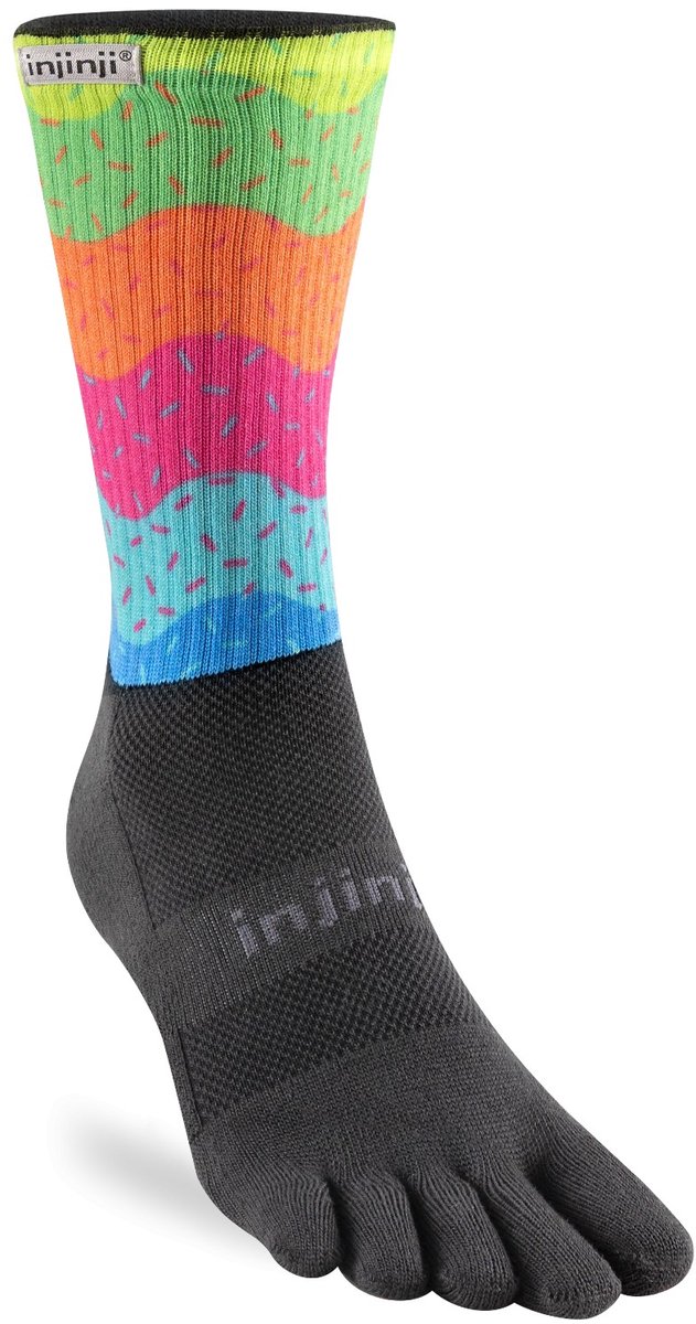 Injinji Trail Midweight Crew - Regenboog - 40-44