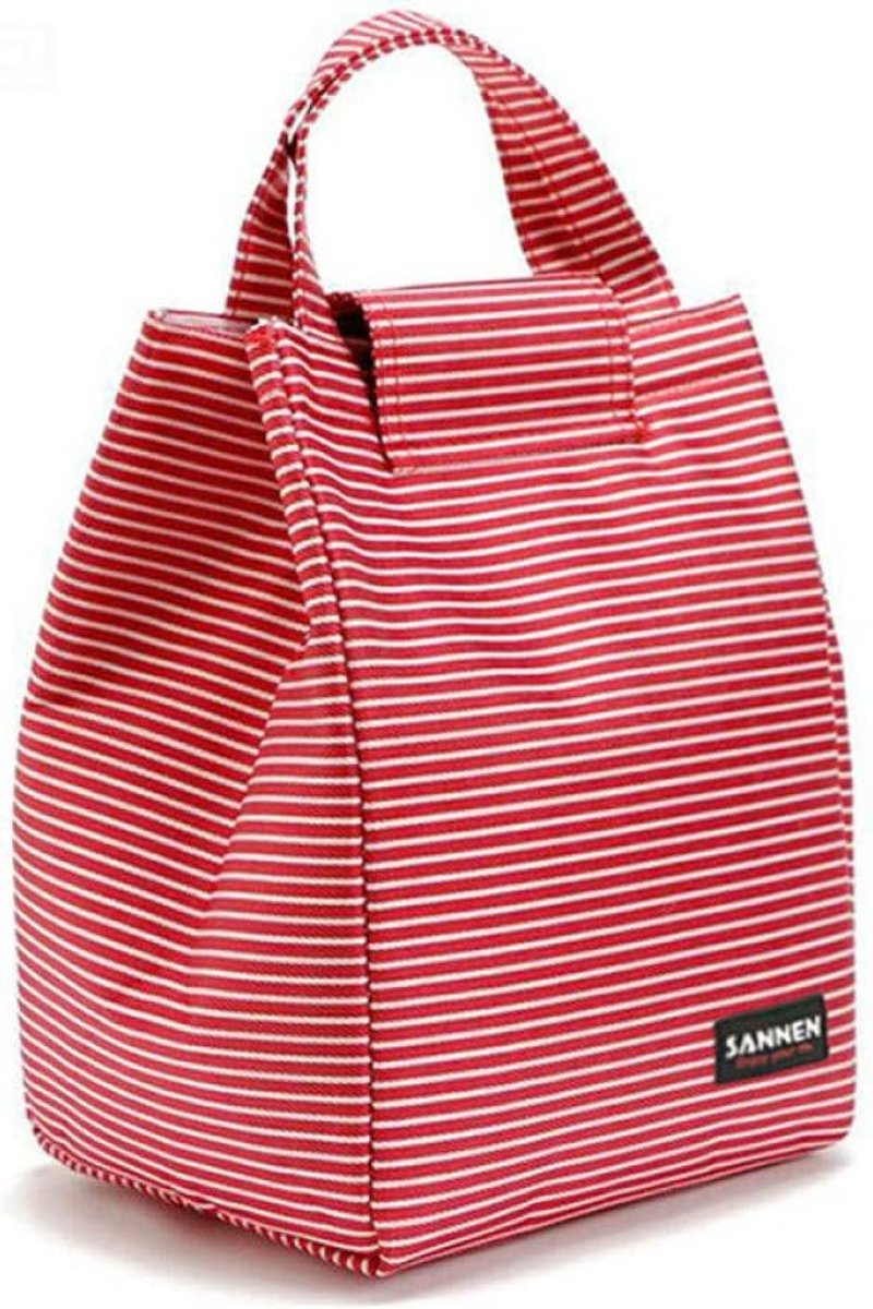 9L Handheld Cake Bag Striped Aluminum Film When Isolation Package Magic Paste Warm Ice Bag Student Picnic Bag Backpack - ShopVlot