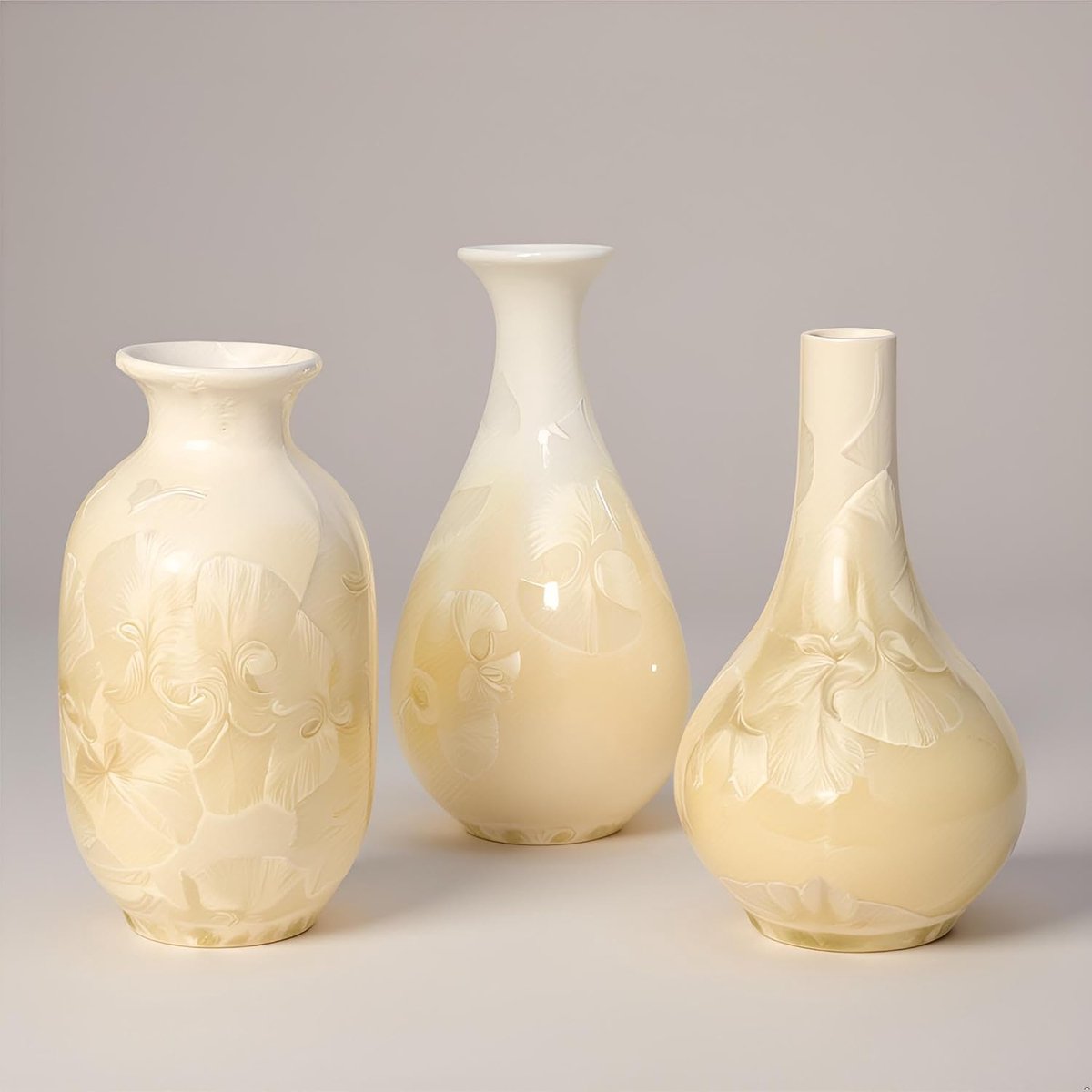 Artisoul Vases Decoration, 3 Piece Small Ceramic Vases Set Mini Flower Vases Vases for Table Decoration Small Bouquet - ShopVlot
