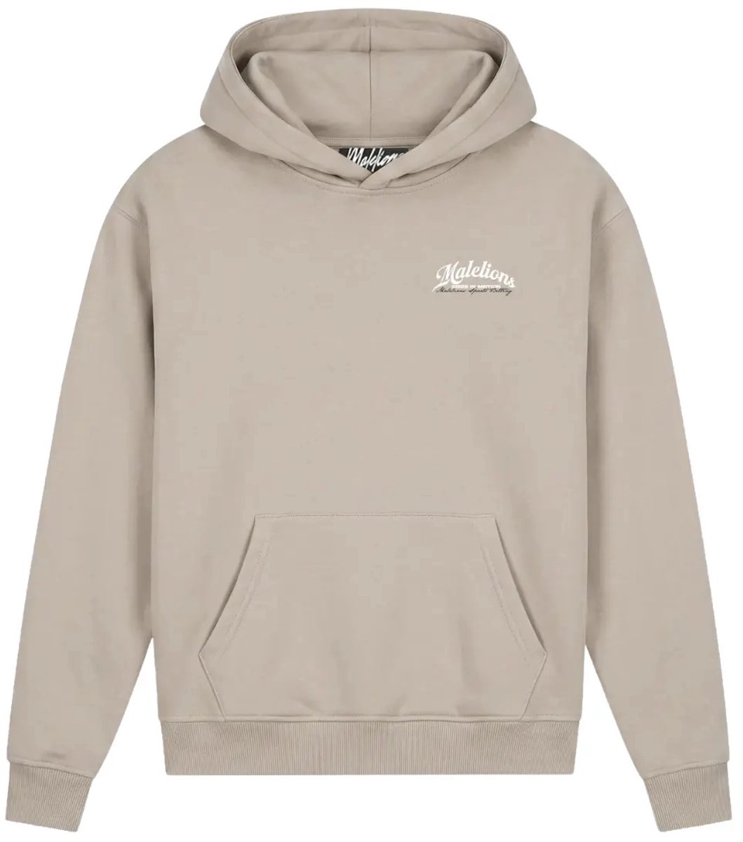 Malelions sports betting hoodie in de kleur bruin.