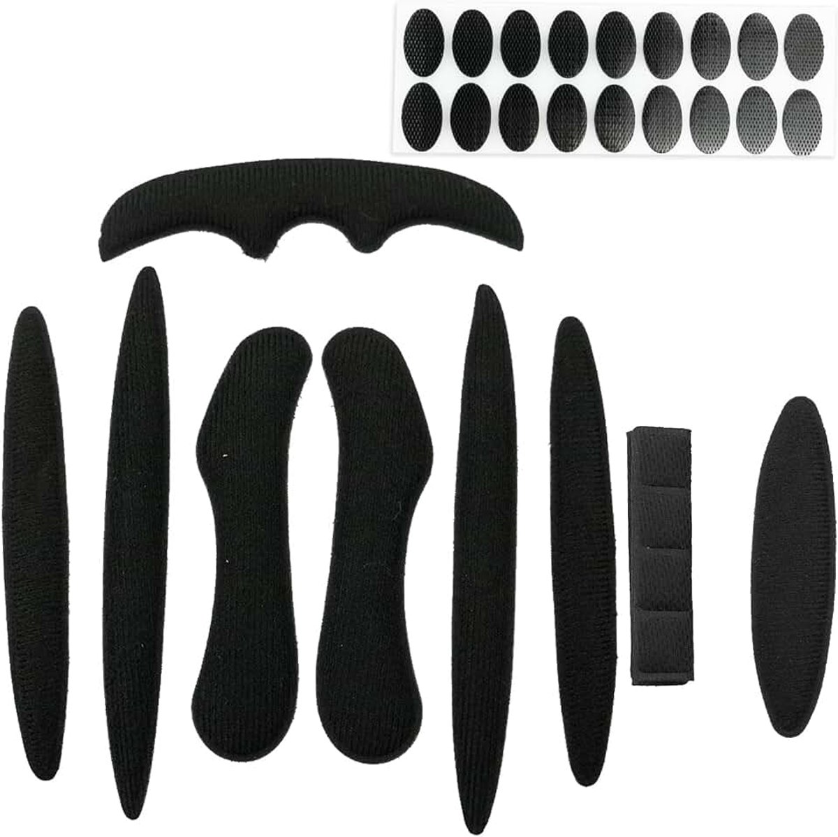 Padding Kit, Universele fietshelm Foam inserts, 1 set fiets voering spons, anti-botsing helm schuim pads helm vulling vervanging voor fiets motorfiets fietshelm (zwart)