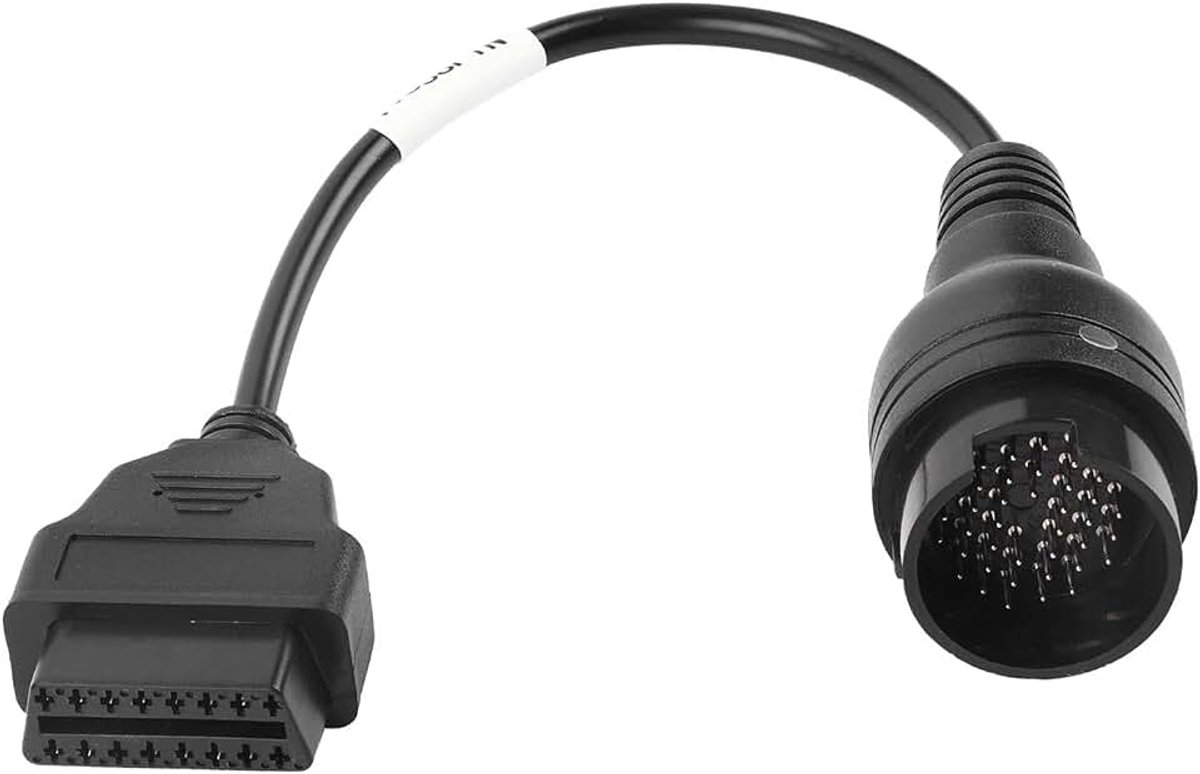 Obd adapter,adapterkabel obd zu,OBD2 Adapterkabel 38-poliges bis 16-poliges Kabel OBD2 Adapteranschluss Diagnosekabel Ersatz für Lkw mit 38-poliger Buchse