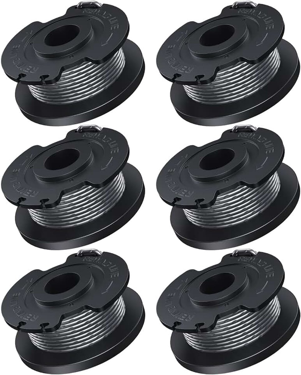 Ø 1,6 mm - 5 m lengte reservespoel compatibel met Bosch geschikt voor accu-grastrimmer EasyGrassCut, bevat 6 stuks F016800569 draadspoel