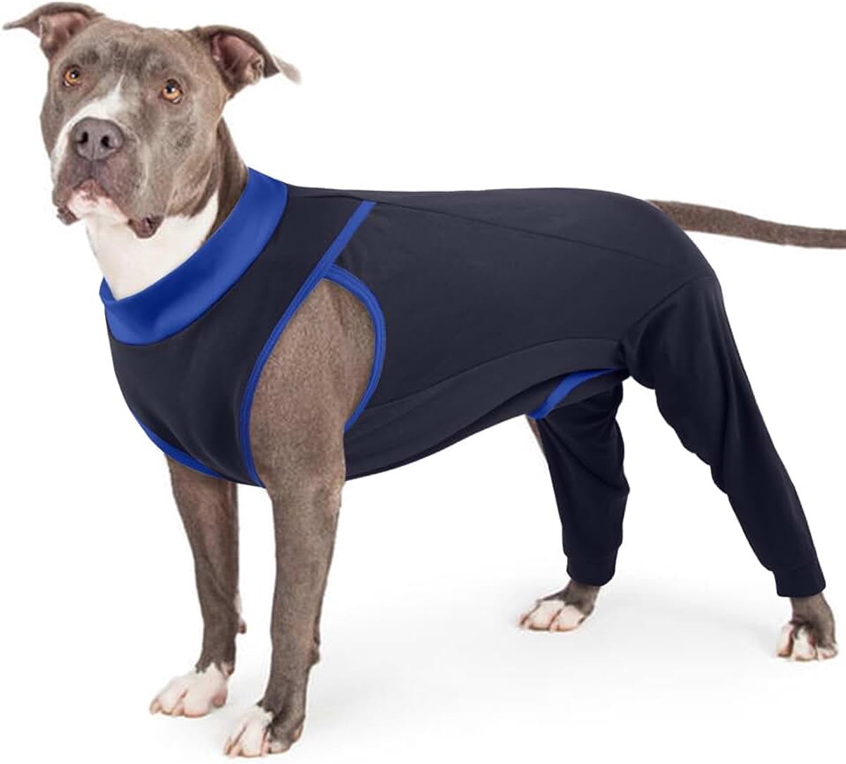 Postoperatief herstelpak voor honden, medisch vest voor honden, herstelpak voor beenoperaties na een operatie aan het achterbeen (marineblauw, XL)