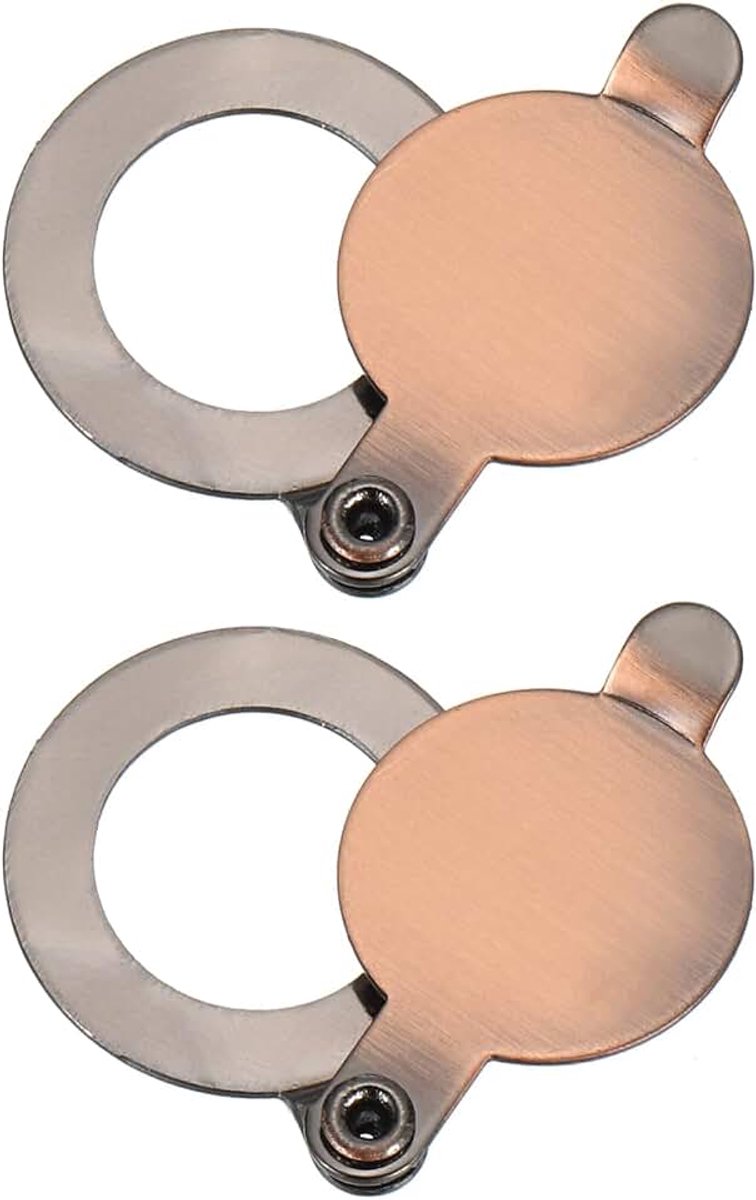 9/16 inch kijkgaatje Cover, deur kijkgaatje Protector Privacy Deur Viewer Cover voor Home Security Appartement Hotel, Rood Brons 2 stks