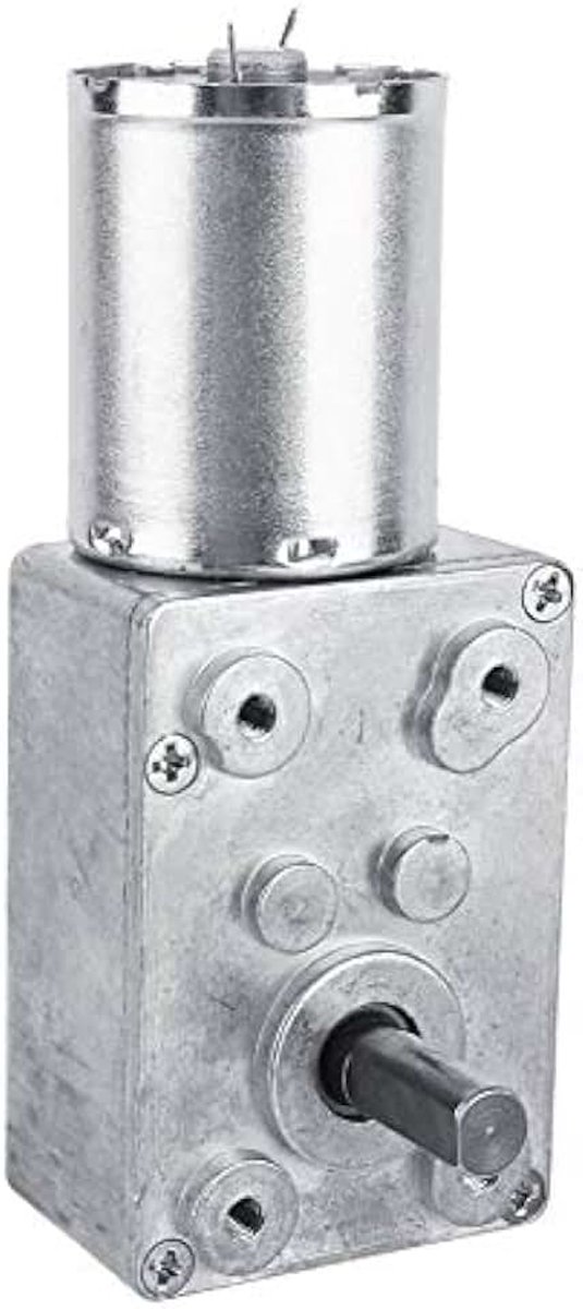 12V Omkeerbare turbine met hoog koppel wormwielreductiemotor snelheidsreductie elektromotor totaal metaal 5/6/20/40/62 (U/MIN) (62 RPM)