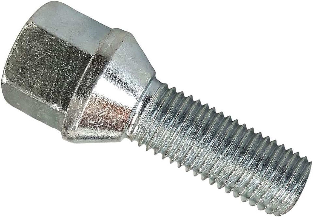 Bouten kegelband zilver M12x1,5 32mm