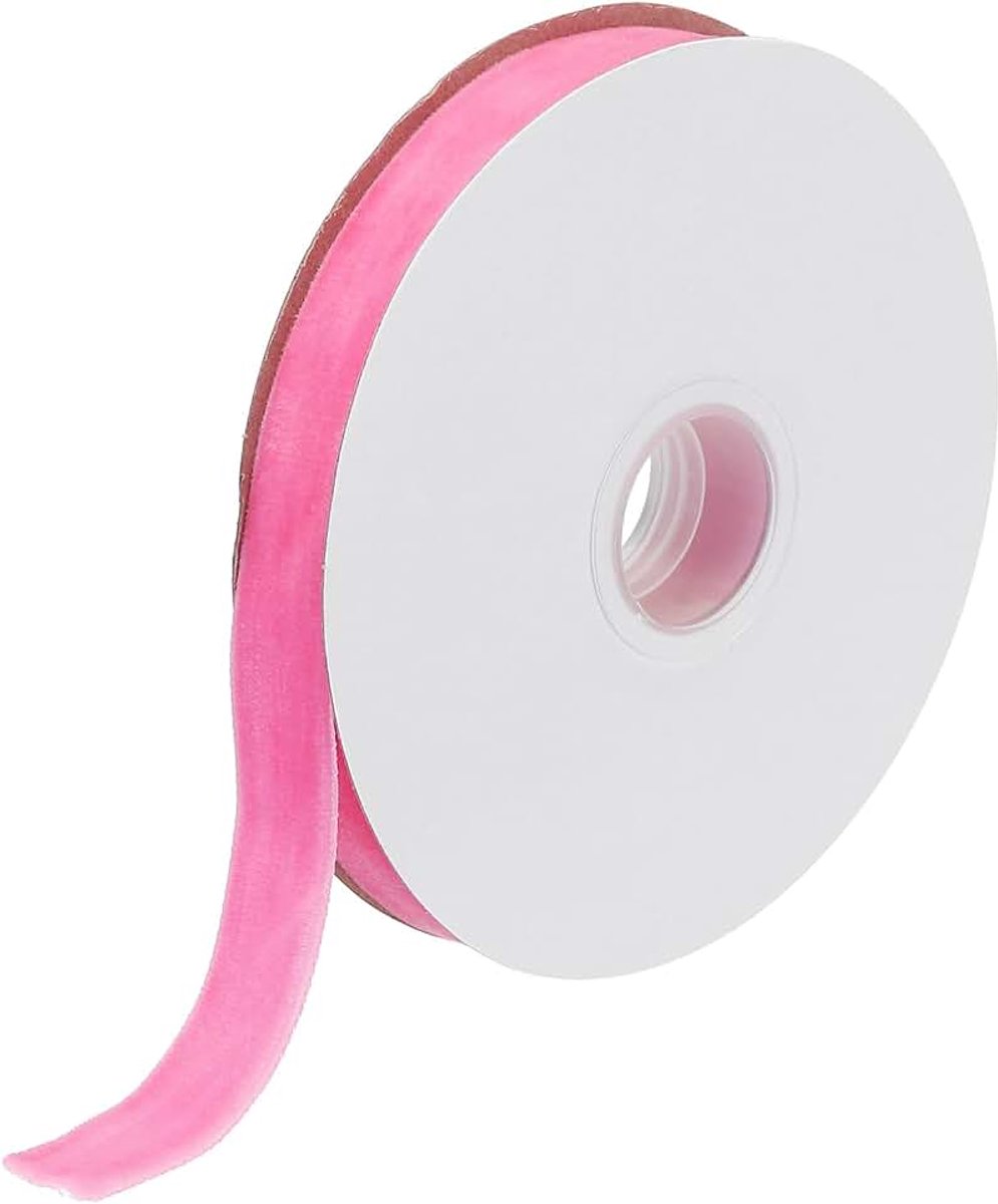Fluwelen lint 5/8 inch x 10 Iarden enkel gezicht spoel fluweel zijde voor boeket DIY handwerk geschenkdoos bruiloft lichtblauw roze