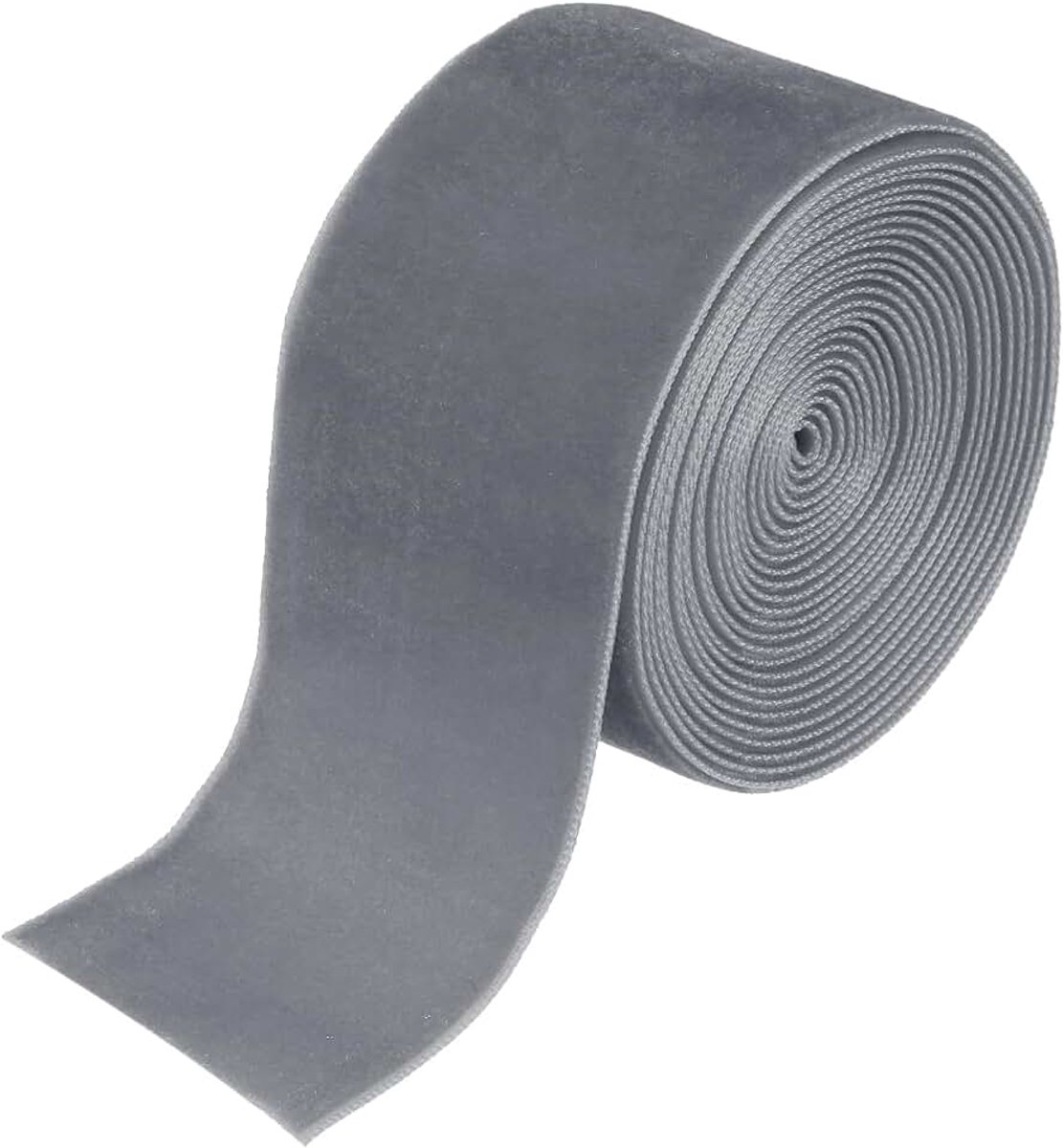 Fluwelen lint 3,8 cm x 3 Iarden Enkele Gezichtsspoel Zijdeachtige Fluwelen Stof Voor Boeket DIY Ambachten Geschenkverpakking Bruiloft Party Donkergrijs