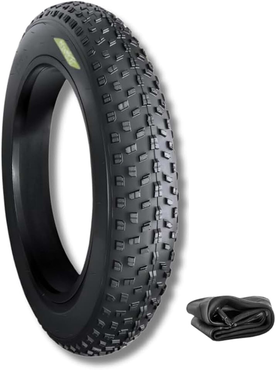 Banden 20 x 4,0 + kamer voor Fat-Bike e-bike, rubber, 20 inch (50,8 cm), TIRES met plug, voor e-bikes