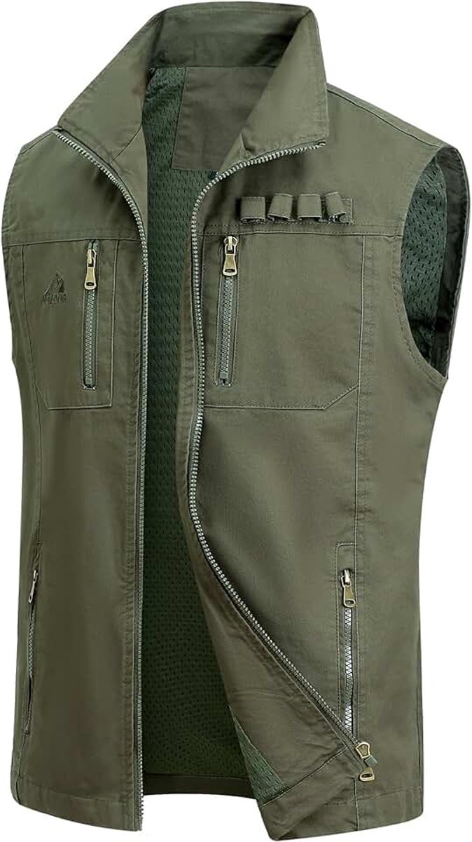 Vissersvest Lichtgewicht Ademend Jas Vrije Tijd Vintage Vest Mouwloos Sportjack Jacht Vest Rits Reizen Fotografie Camping Jacht Vesten