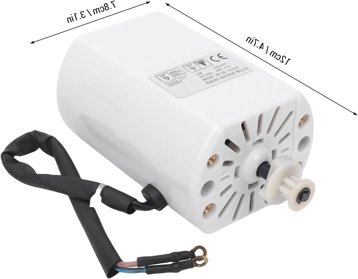 Naaimotor - Elektrische Motor - Klusprojecten - 70W Vermogen - 5500 Tpm - Zwart