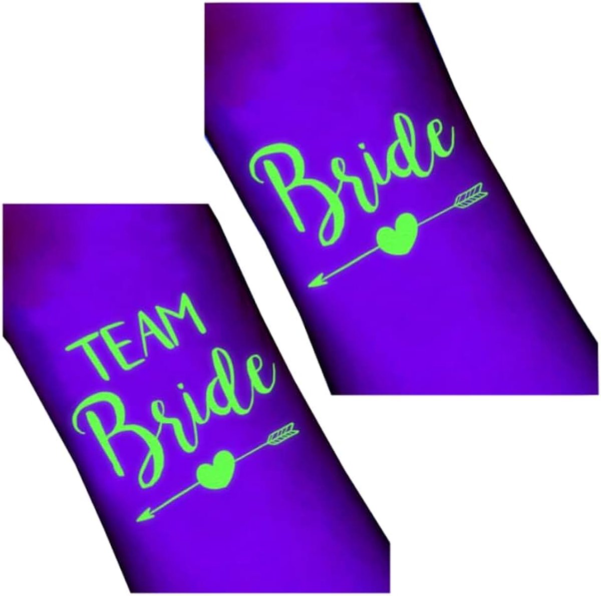 | stralende vrijgezellenfeest tatoeages | vrijgezellenfeest | bruiloft | Team Bride | cadeau | decoratie | feest | tijdelijke tatoeage | feesttatoeages (10x Team Bride + 1x Bruid)