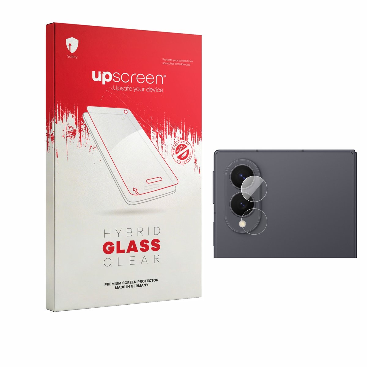 upscreen - Screenprotector voor Samsung Galaxy Z Fold 8 (ALLEEN Camera Lens) - Folie Beschermfolie Beschermglas transparant
